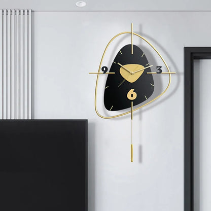 Ahmet Black Metal Wall Clock