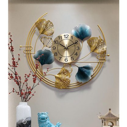 Modern Circular Metal Wall Clock For Home Decor