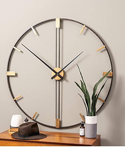 Modern Circular Metal Wall Clock