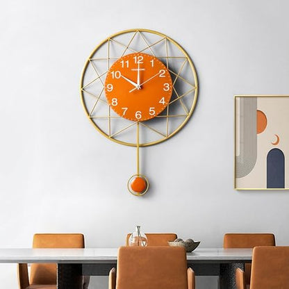 Modern Circular Metal Wall Clock