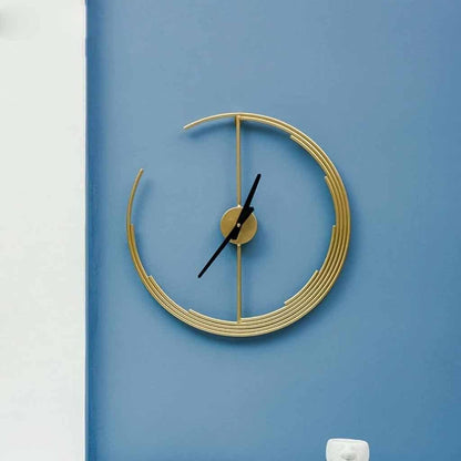 Modern Circular Metal Wall Clock For Home Decor