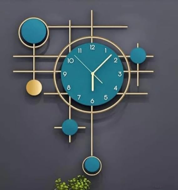 Blue Antique Wall Clock