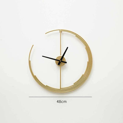 Modern Circular Metal Wall Clock For Home Decor