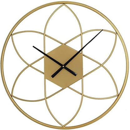 Modern Circular Metal Wall Clock For Home Decor