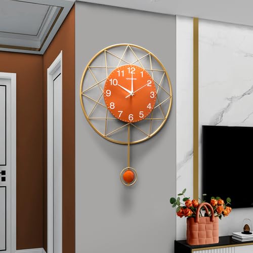 Modern Circular Metal Wall Clock