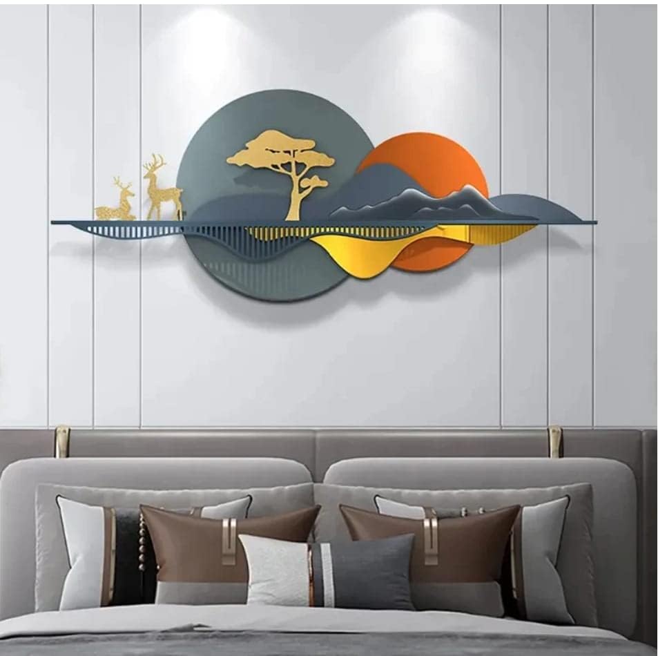 3D Metal Wall Art Abstract Figures Wall Sculpture