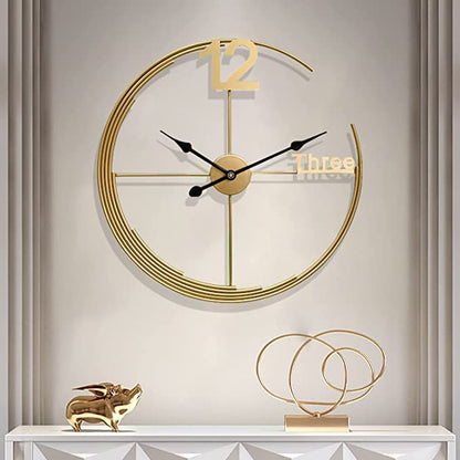 Modern Circular Metal Wall Clock