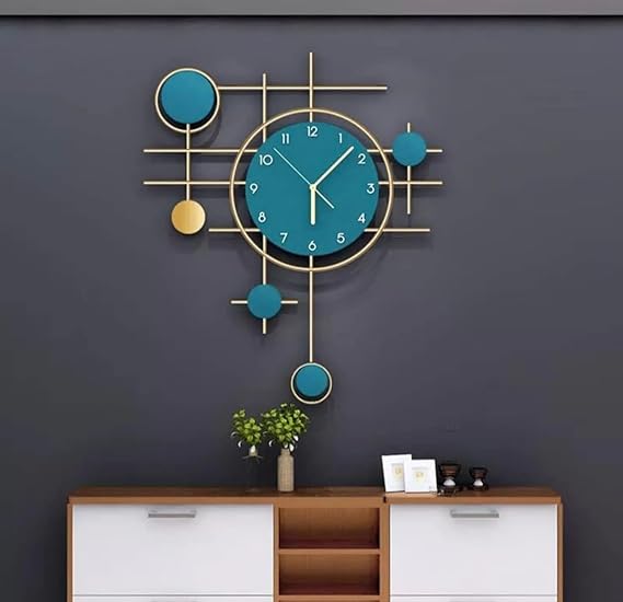 Blue Antique Wall Clock