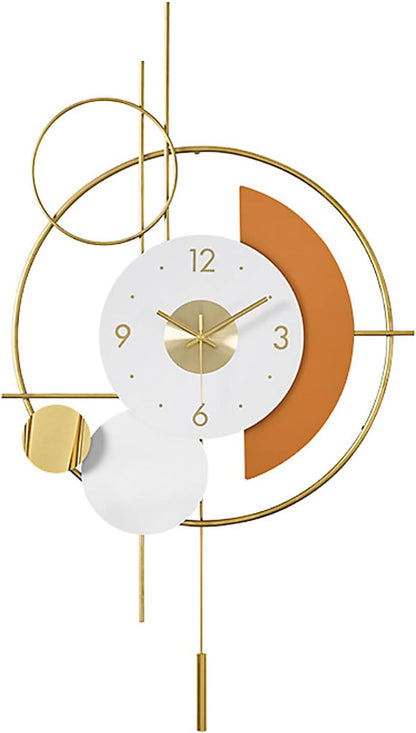 Geometric Metal Wall Clock