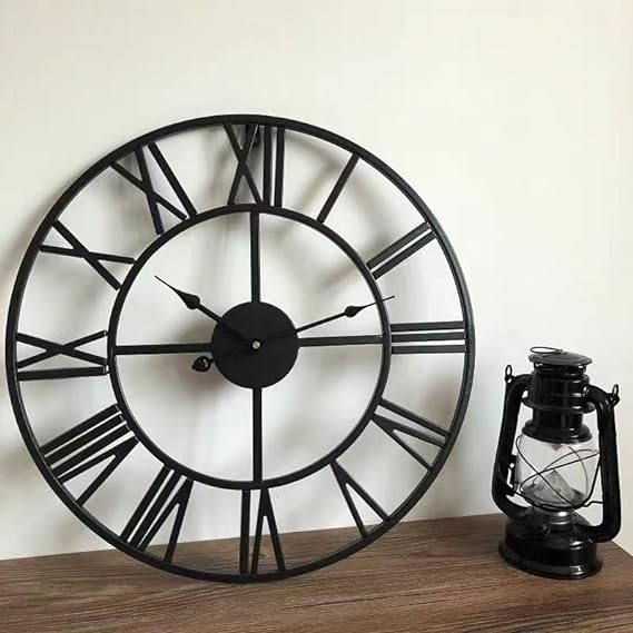 Modern Circular Metal Wall Clock For Home Decor