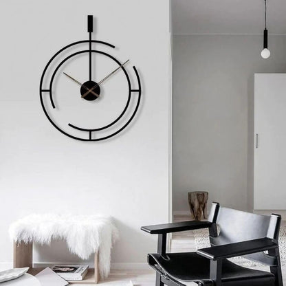 Modern Circular Metal Wall Clock For Home Decor