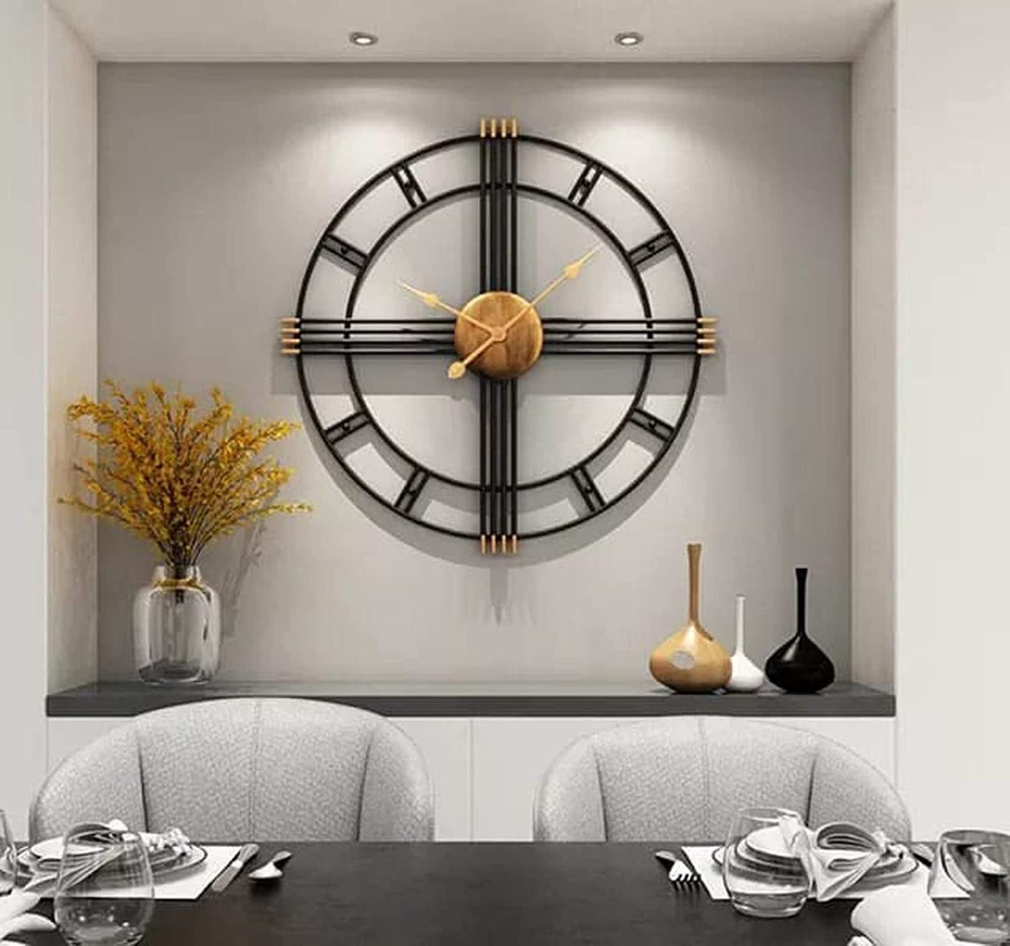 Modern Metal Wall Clock