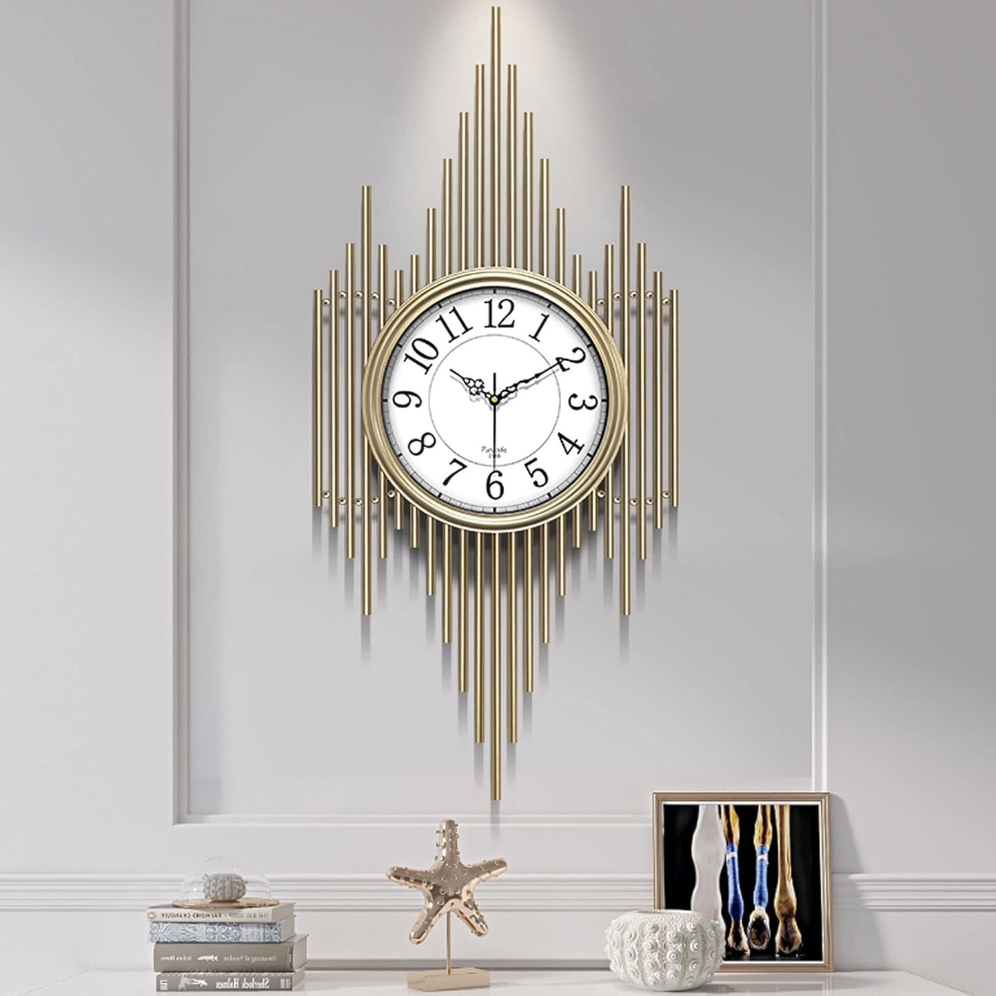 Nordic Luxury Wall Clock White