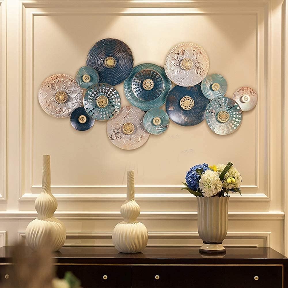 Large Metal Wall Decoration Metal Multiple Circles Wall Art Sculpture