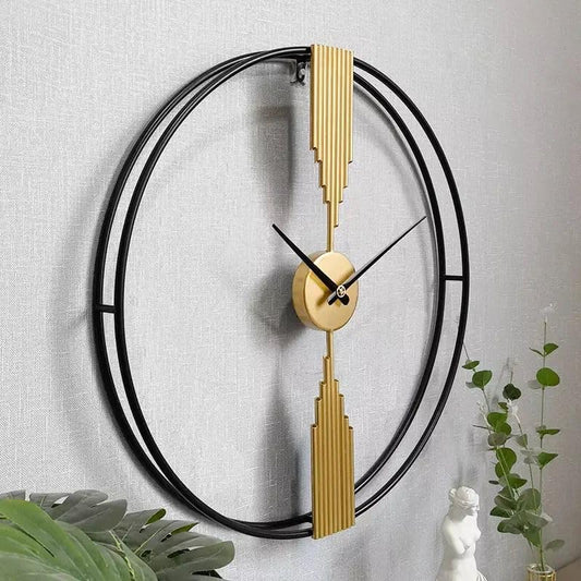 Modern Circular Metal Wall Clock