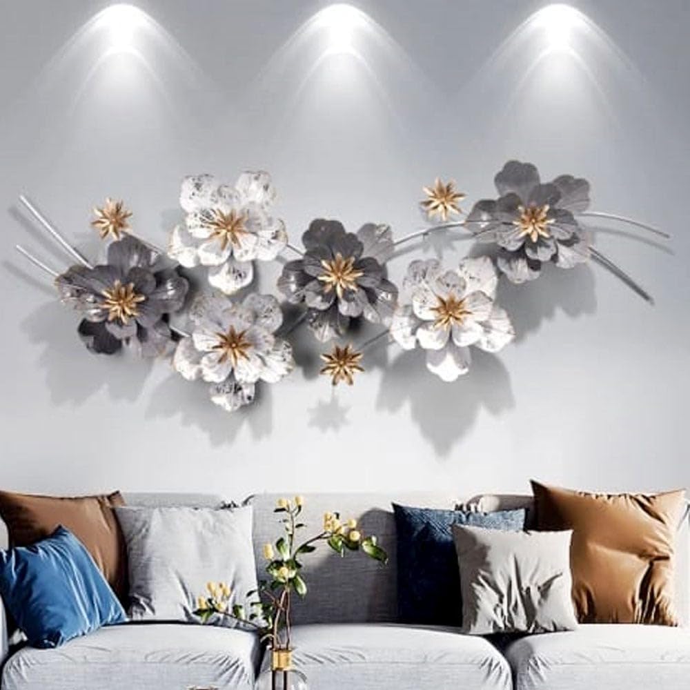 Floral Home Decor Metal Wall Art | Floral Metal Wall Art