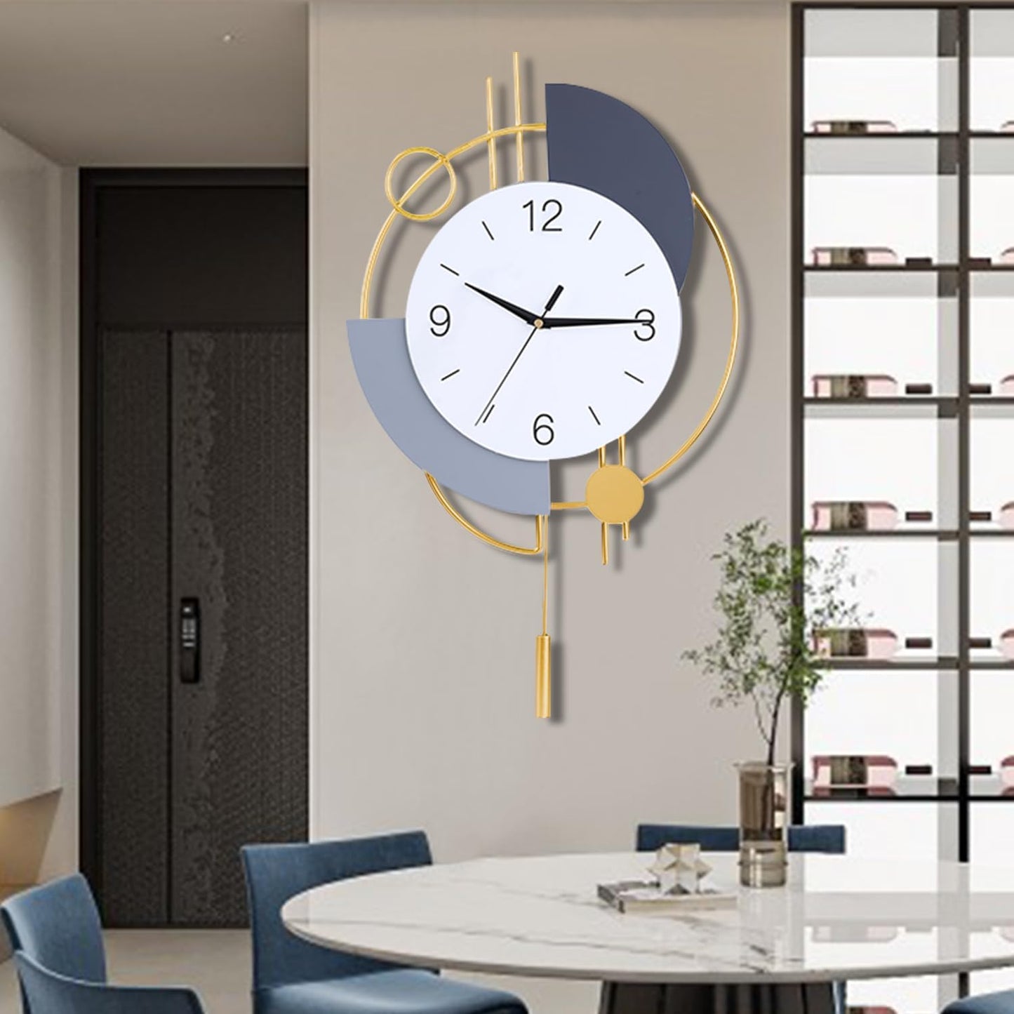 Abstract Shaped Geometric Wall Clock