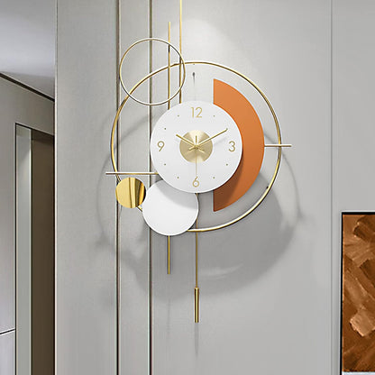 Geometric Metal Wall Clock