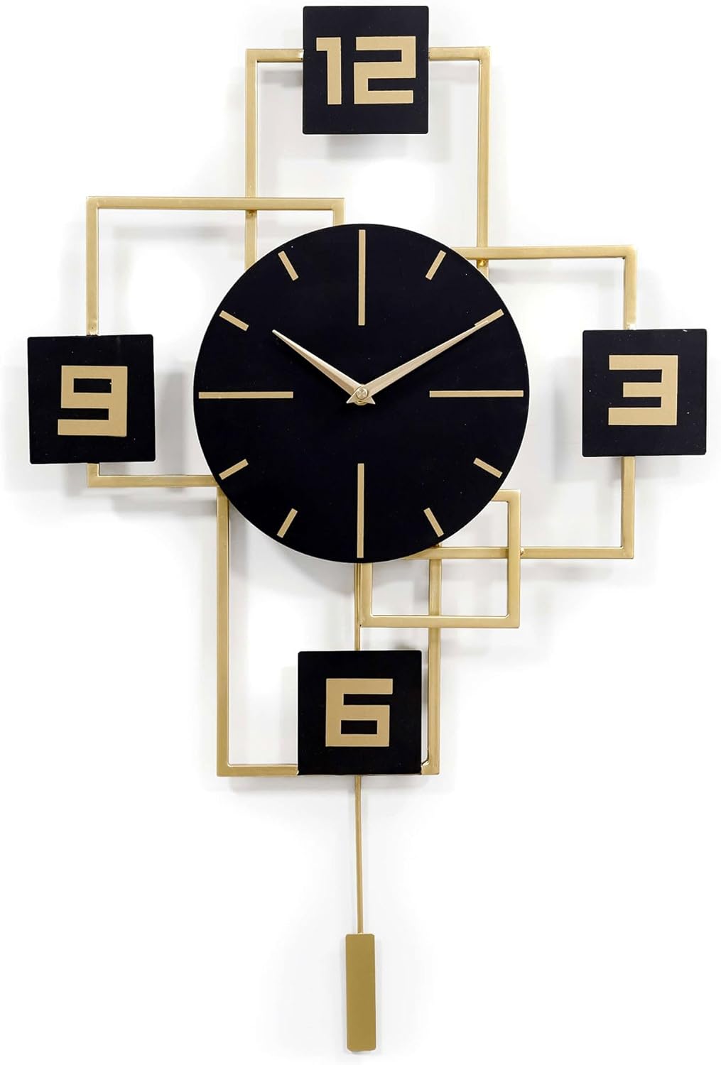 Square and Circles wall clock