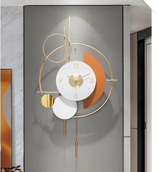 Geometric Metal Wall Clock