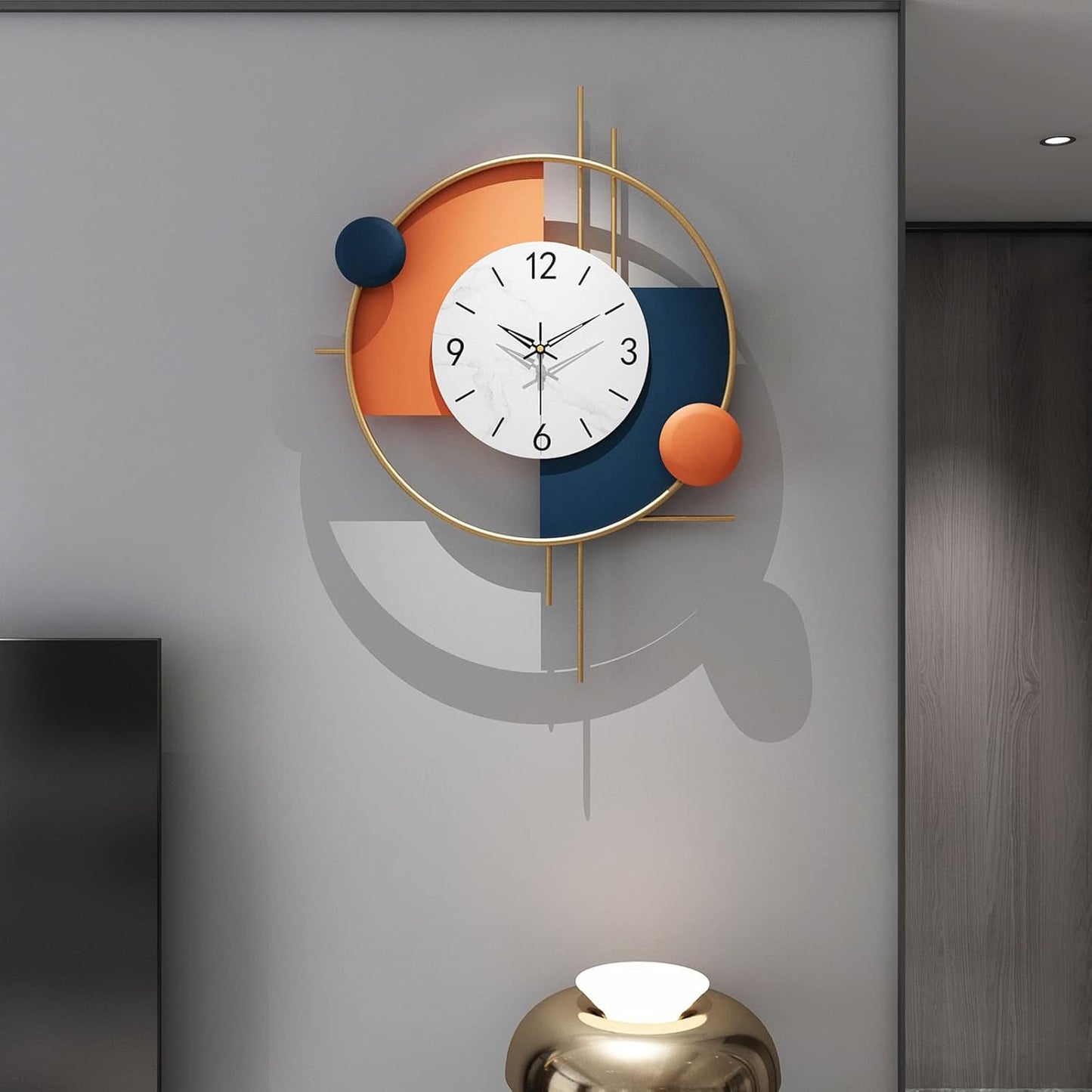 Large Sunburst Decorative Wall Clock