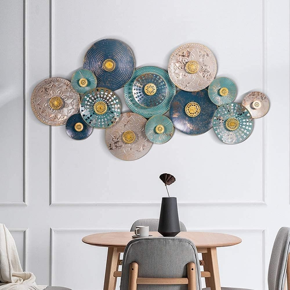 Large Metal Wall Decoration Metal Multiple Circles Wall Art Sculpture