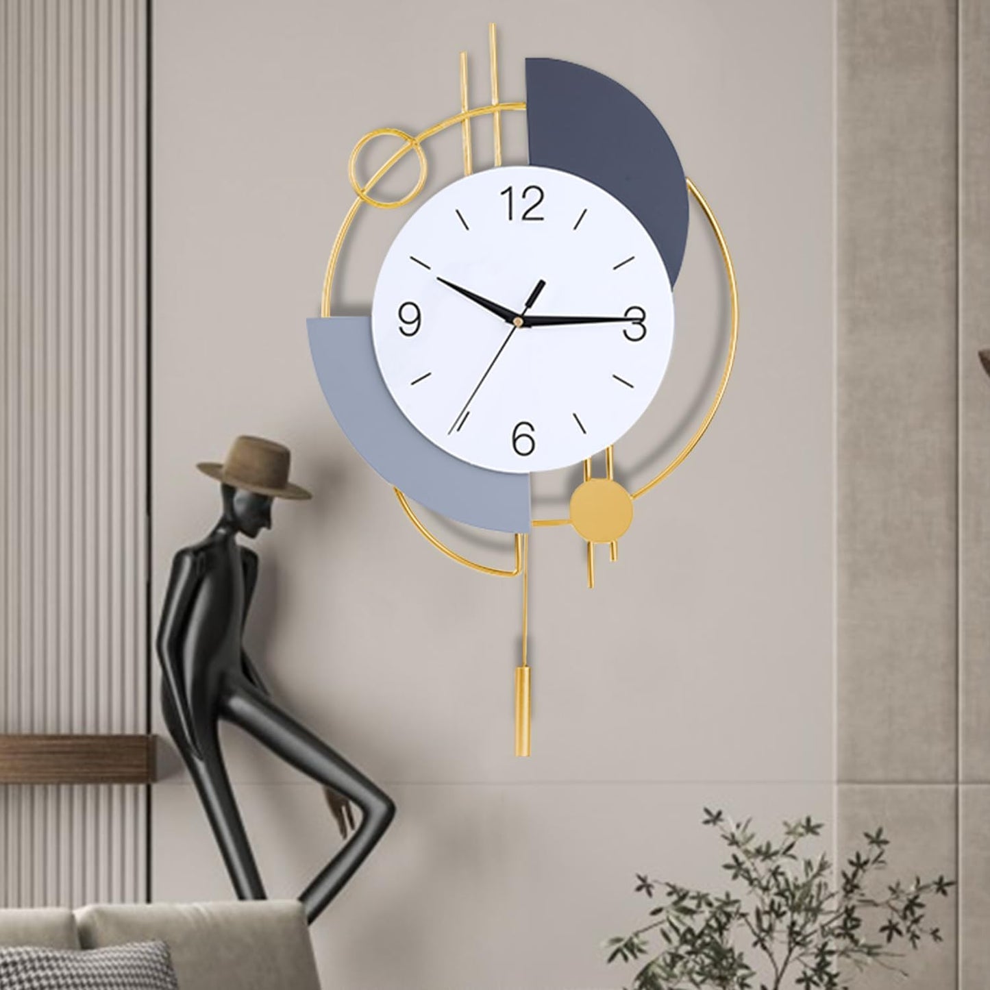 Abstract Shaped Geometric Wall Clock