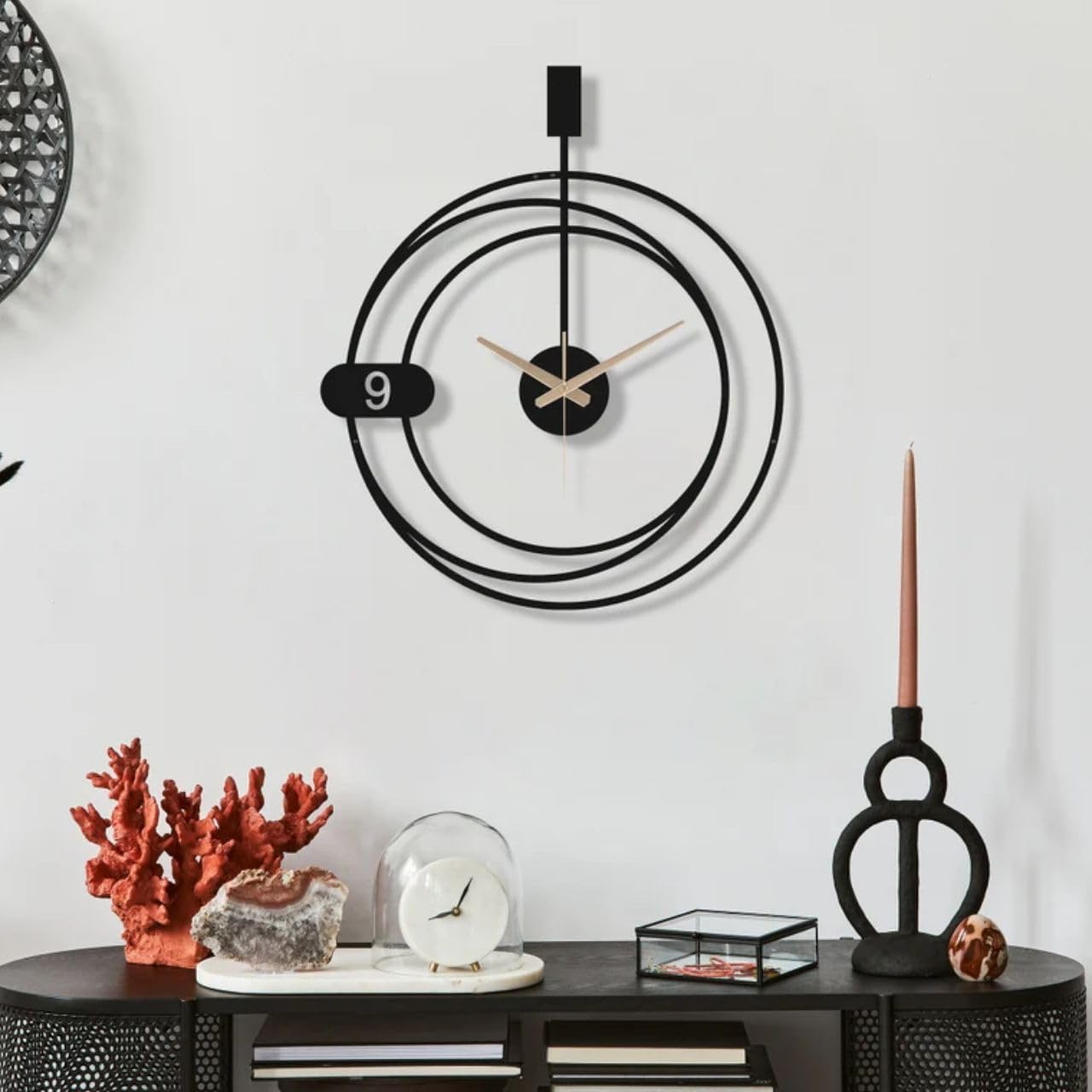 Modern Metal Wall Clock For Home Decor