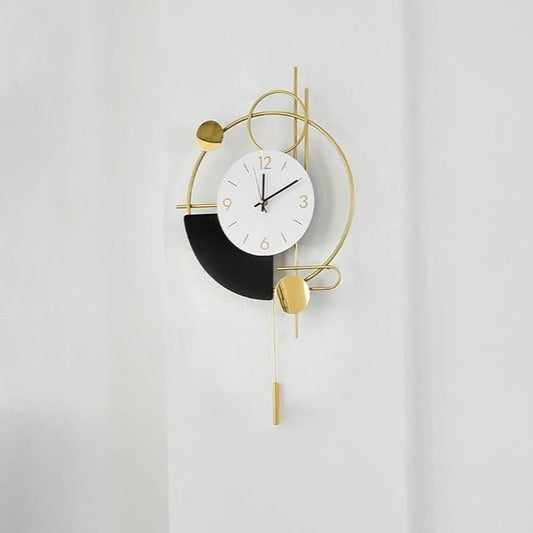 Geometric Wall Clocks Light Luxury