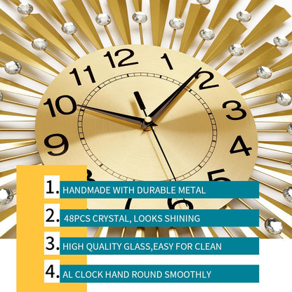 Metallic Wall Clock