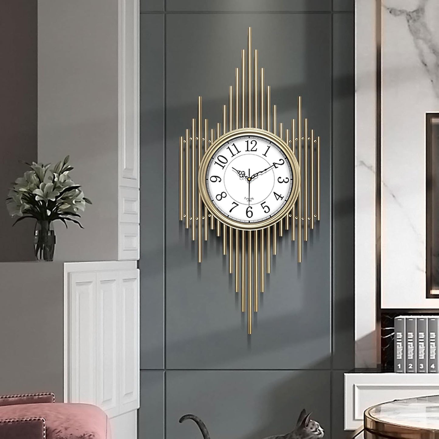 Nordic Luxury Wall Clock White