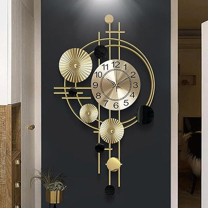 Metal Hanging Wall Art Clock