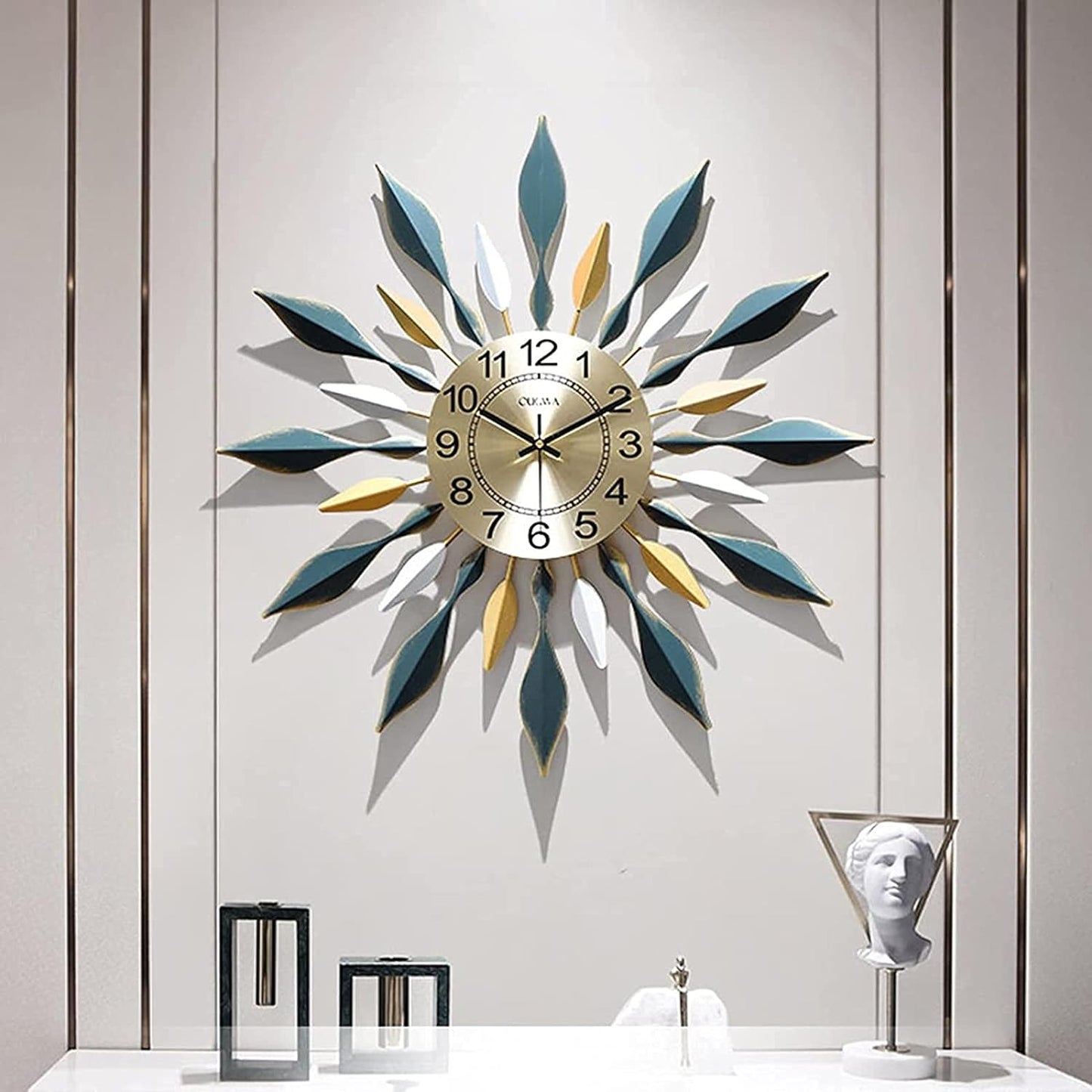 Wall Clock, Nordic Minimalist Modern 3D Art Wall Clock