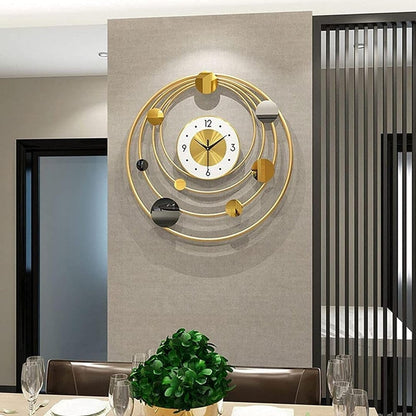 Modern Metal Wall Clock For Home Decor