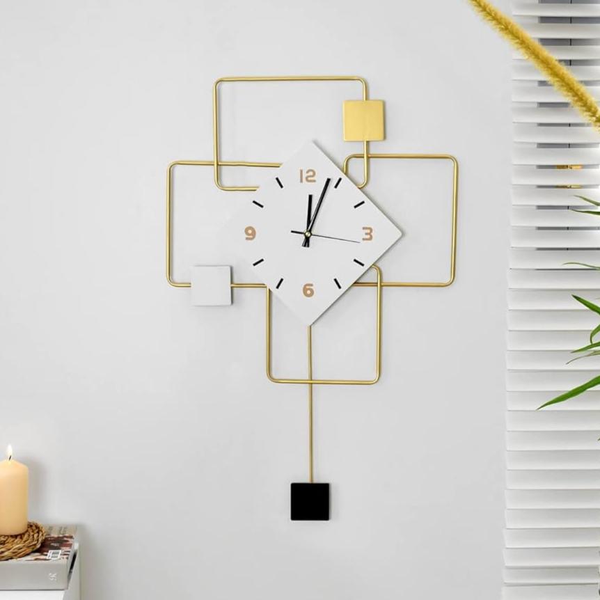 Squire combination Contemporary Wall Clock