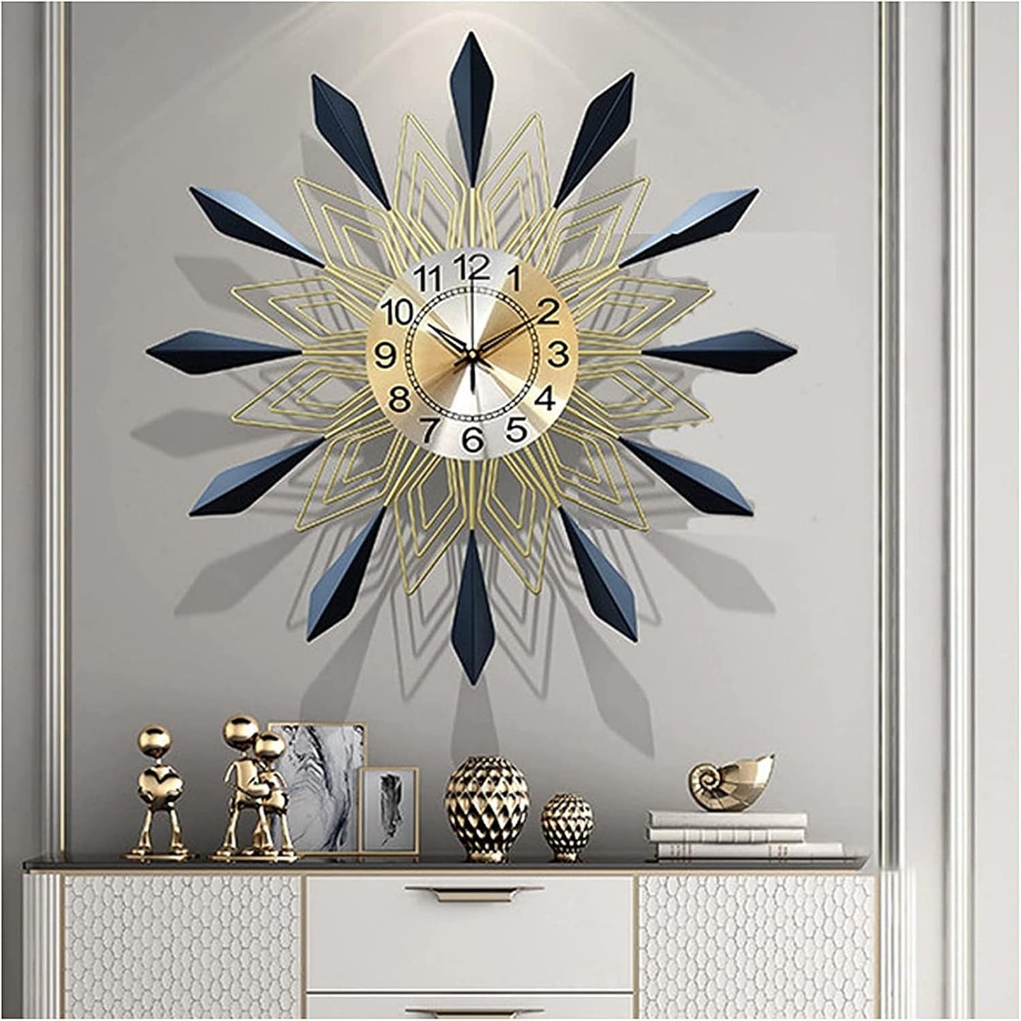 Metallic Wall Clock