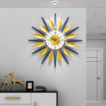 Wall Clocks Nordic Light Luxury Metal Large Wall Clock