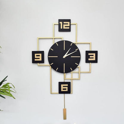 Square and Circles wall clock