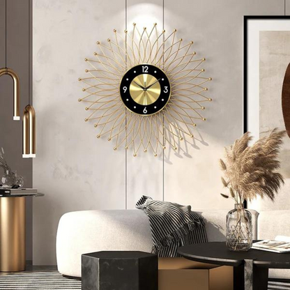 Metal wall clocks black