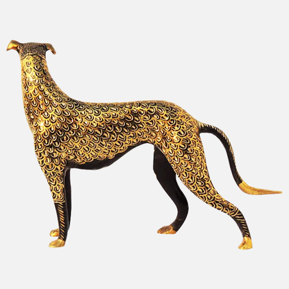 Brass Dog Statue | Brass Antique Dog Statue