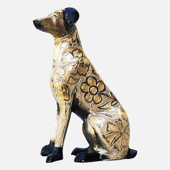 Brass Dog Statue | Brass Antique Dog Statue