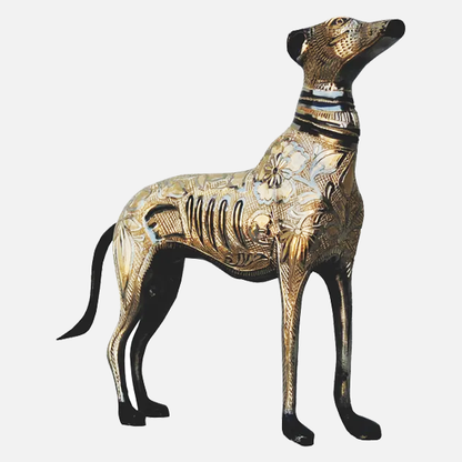 Brass Dog Statue | Brass Antique Dog Statue