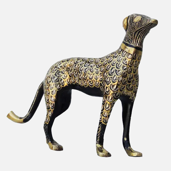 Brass Dog Statue | Brass Antique Dog Statue