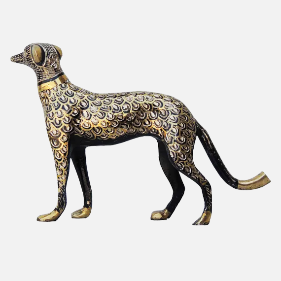 Brass Dog Statue | Brass Antique Dog Statue