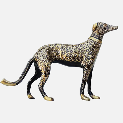 Brass Dog Statue | Brass Antique Dog Statue