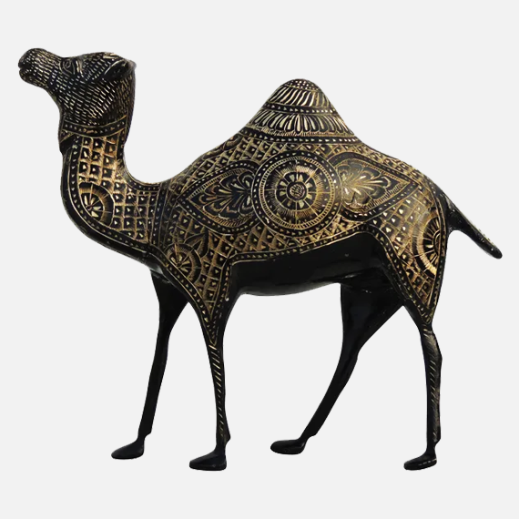 Brass Camel Figurine Vastu Premium Finished