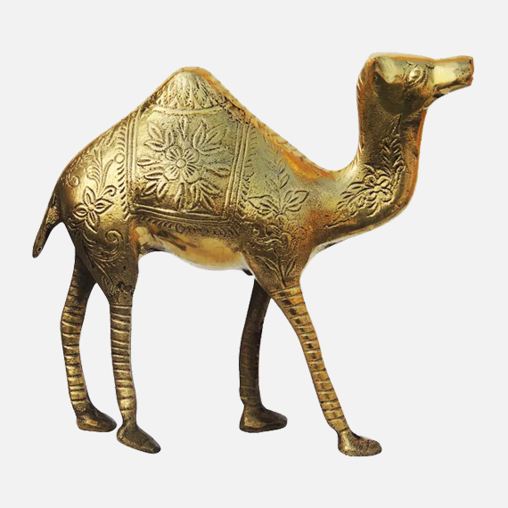 Brass Camel Figurine Vastu Premium Finished Figurine