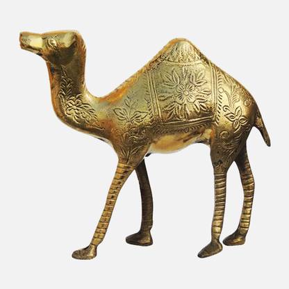 Brass Camel Figurine Vastu Premium Finished Figurine