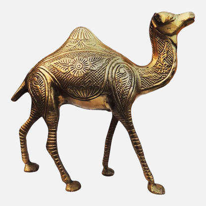 Brass Camel Figurine Vastu Premium Finished