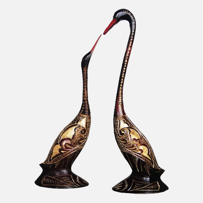 Brass Duck Pair Statue